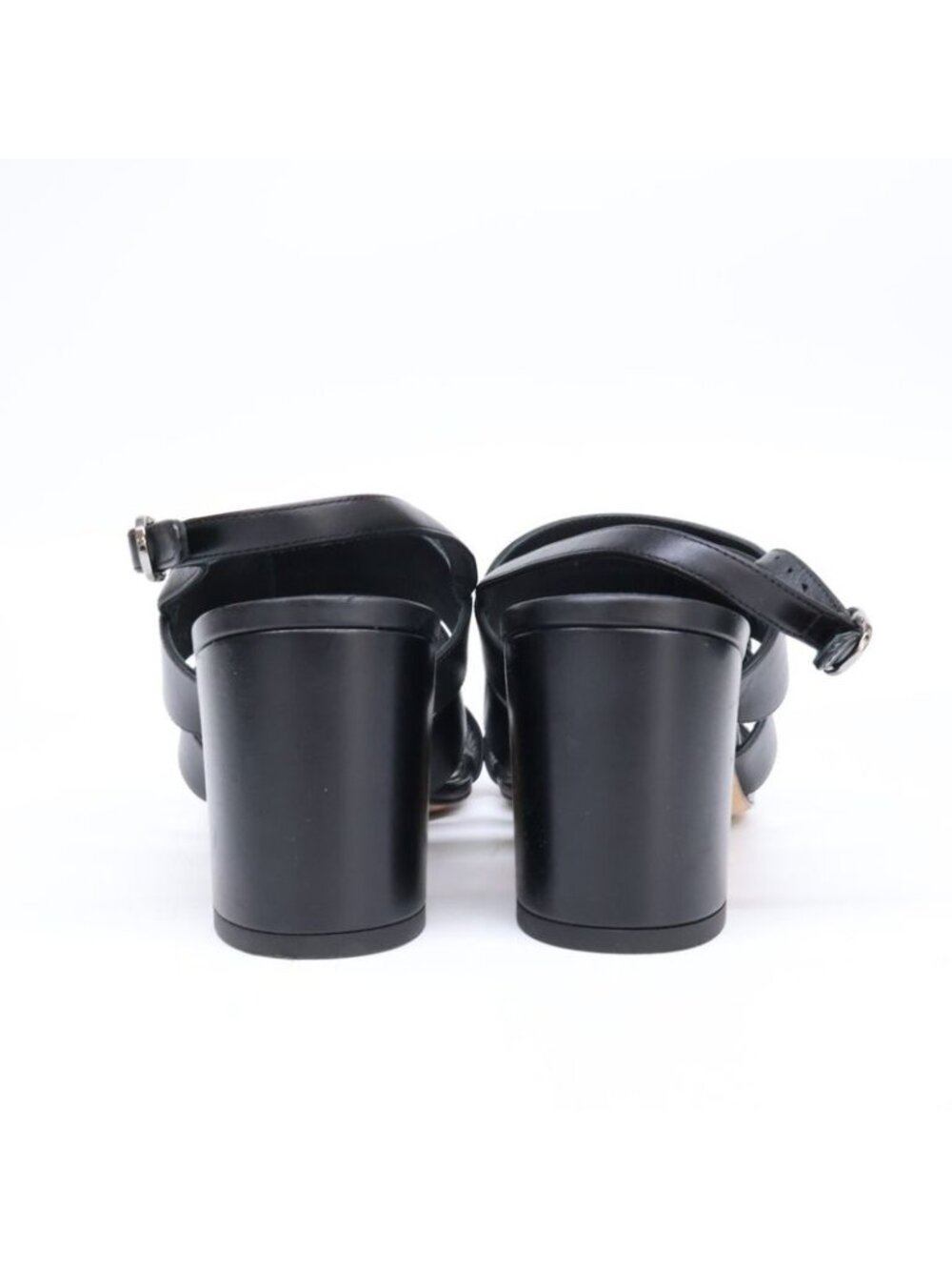 ★SOLD★ Chanel CC Logo Turnlocks Ring Back Sandals 2C - Picture 4 of 10